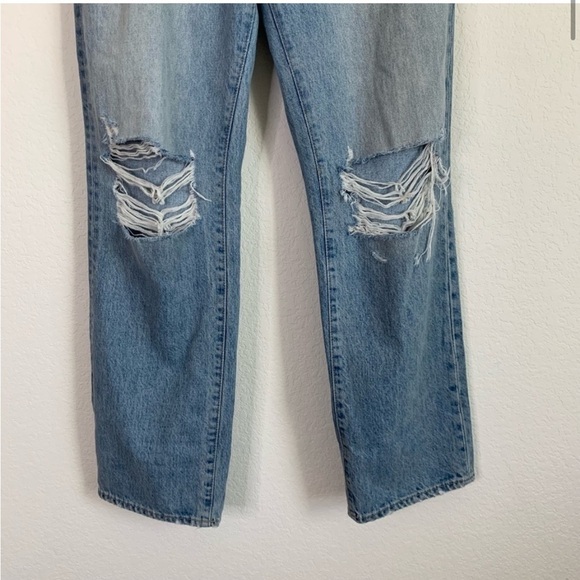 SLVRLake womens Blue London long time coming distressed jeans 29 - Picture 2 of 10